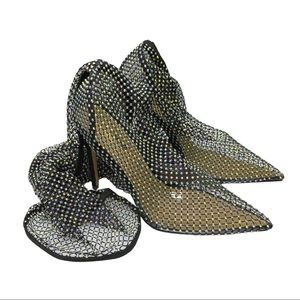 Sparkle fishnet boots! - Fashion Nova